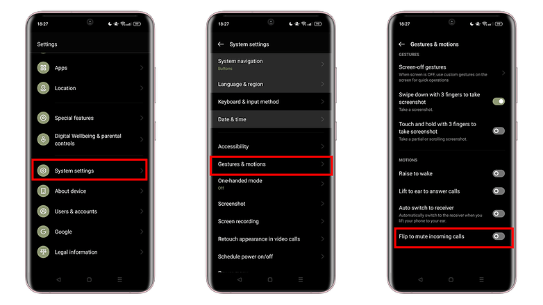 Nextpit cara flip mute android