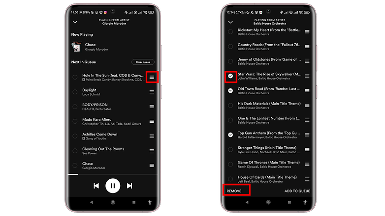 NextPit how to move Spotify remove queue 4