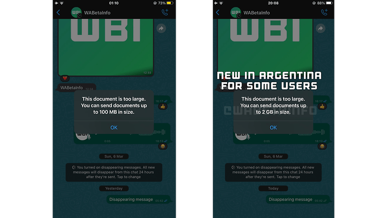 WABetaInfo WhatsApp file sharing