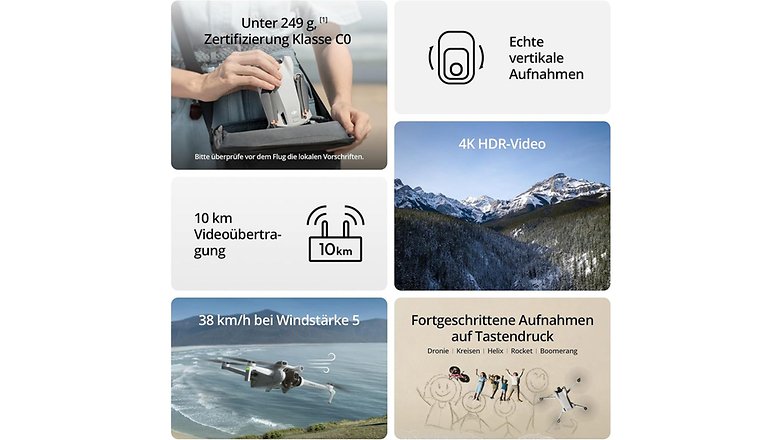 Funktionen der DJI Mini 3