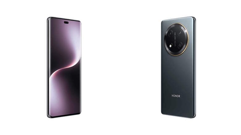 Honor Magic 7 Lite Smartphone von vorne und hinten angezeigt.