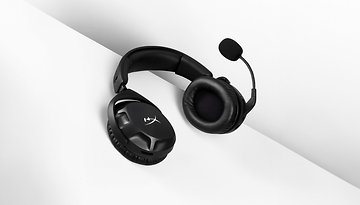 Kabelloses HyperX Cloud Stinger 2 Gaming-Headset mit schwarzem Design und abnehmbarem Mikrofon.