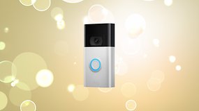 Ring Video Doorbell 2. Generation mit Highlight-Hintergrund