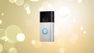 Ring Video Doorbell 2. Generation mit Highlight-Hintergrund