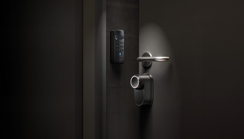 SwitchBot Smart Lock Ultra with keypad vision on door
