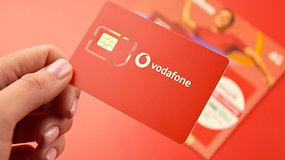 Vodafone Sim-Karte in Rot