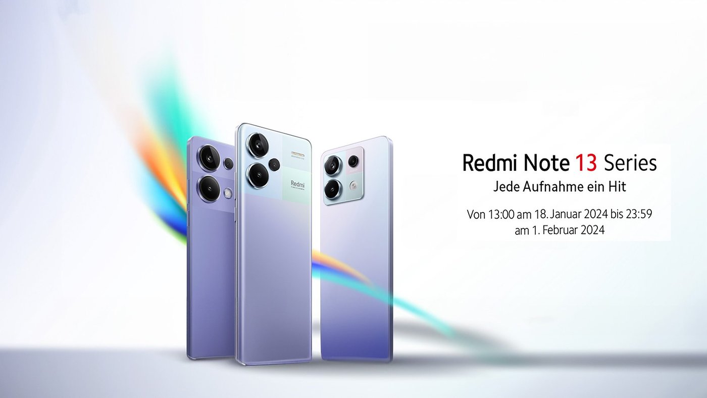 Gratis Smartwatch gef&auml;llig? Xiaomi Redmi Note 13 mit Rabatt sichern!
