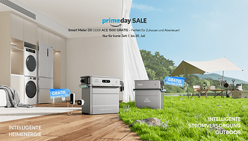 Prime-Day-Verkauf von Zendure-Produkten, mit Smart Meter und ACE 1500 zu Sonderangeboten.