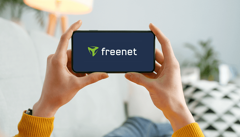 freenet logo on smartphone