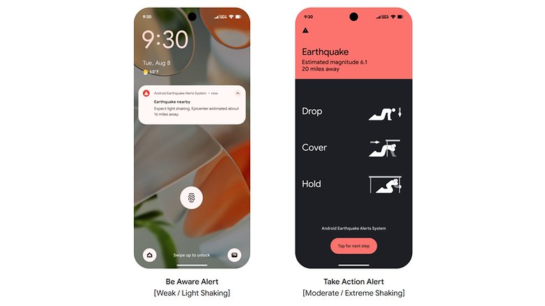 Android Earthquake Alert System with notifications for 'Be Aware' and 'Take Action'. Android Earthquake Alert System with notifications for 'Be Aware' and 'Take Action'.
