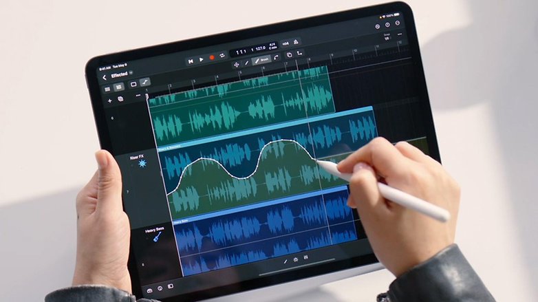Musikbearbeitung per Apple Pencil auf dem iPad
