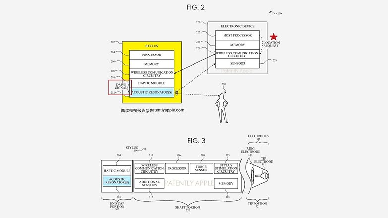 Apple's patent showing Find My for Apple Pencil