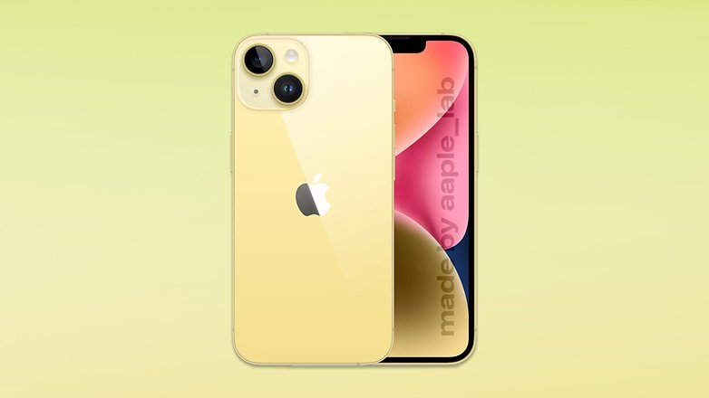 Yellow iPhone 14 concept