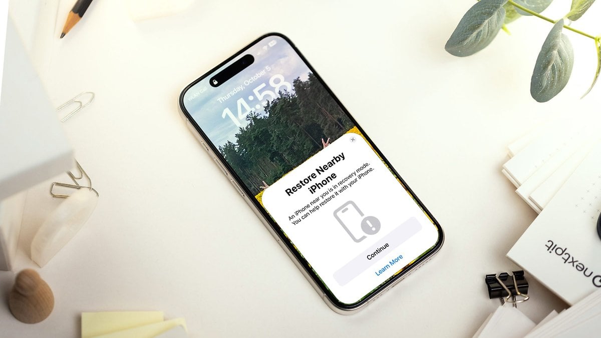 Apple iPhone Wireless Recovery Software feature on iOS 18