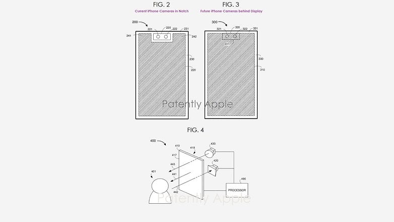 Apple's patent about Under Display Camera on iPhone