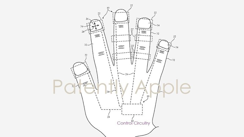 Αισθητήρας δακτύλων και ελεγκτής χεριού της Apple για ακουστικά AR VR