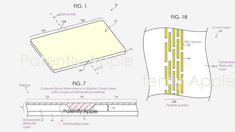 La pantalla de recuperación automática de Apple para iPhones y iPads plegables