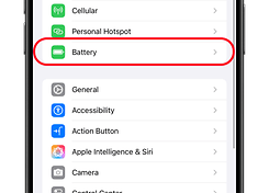 Battery Intelligence Apple iPhone Step 1