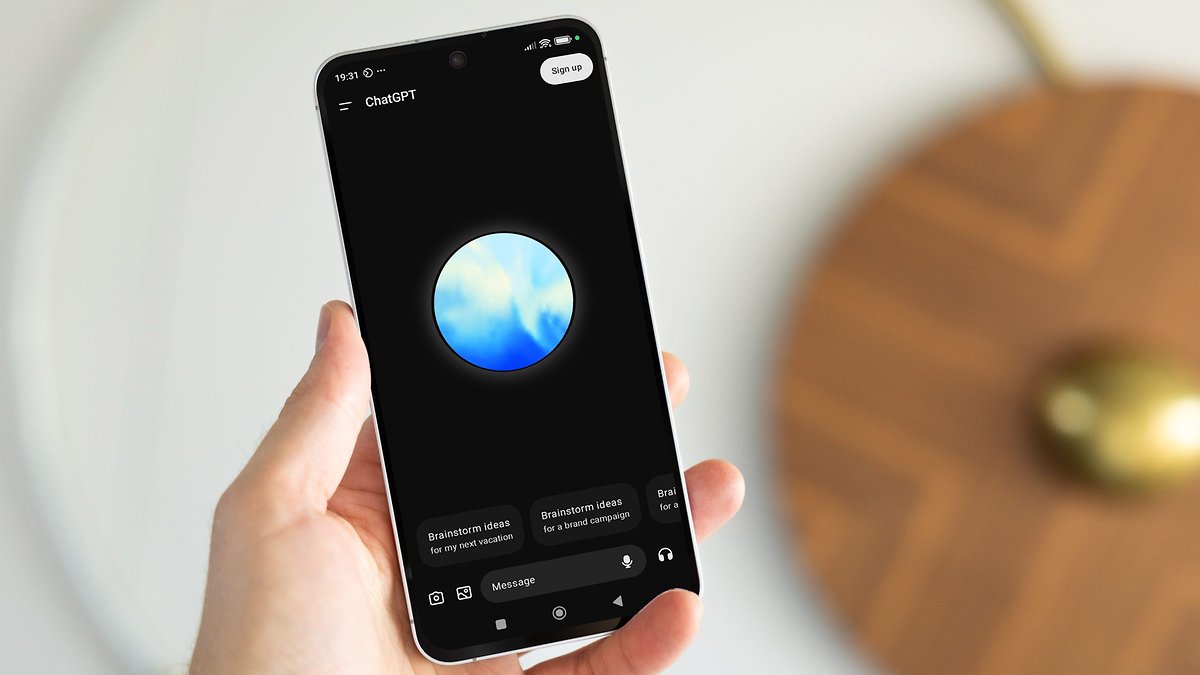 ChatGPT's Advanced Voice Mode on Android smartphone