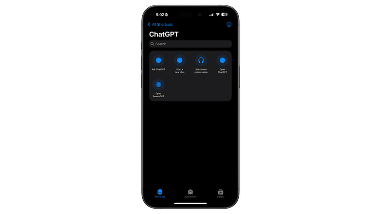 ChatGPT web search on iOS