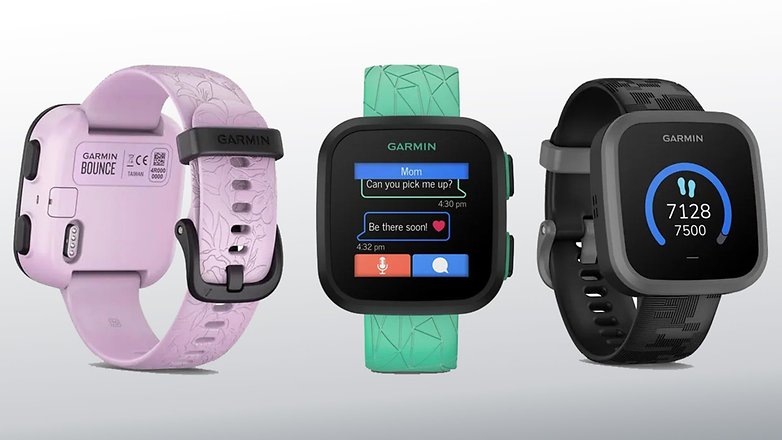 Reka bentuk dan warna jam tangan pintar Garmin Bounce