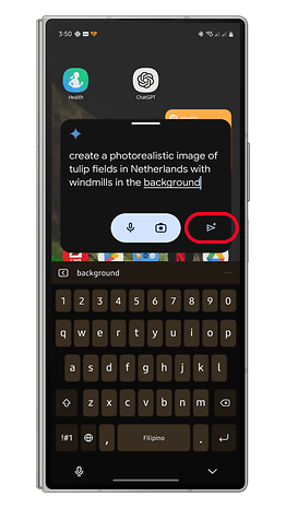 Geminis app för text-till-bildgenerering