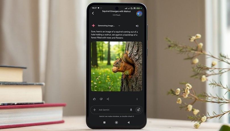 Gemini Image Generation on a Galaxy A36 smartphone