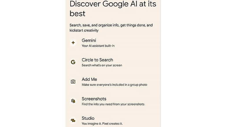 Các tính năng AI của Google ra mắt trên Pixel 9 (Pro)