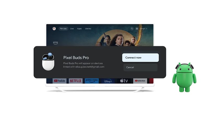 A Google hozzáadja a Fast Pair támogatást a fejhallgató és a Google TV között