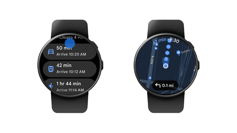 Google Maps sous Wear OS