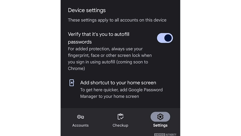Google Password Manager settings for Chrome Google Password Manager settings for Chrome