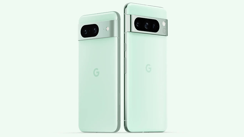 Google's Pixel 8 and Pixel 8 Pro in Mint color