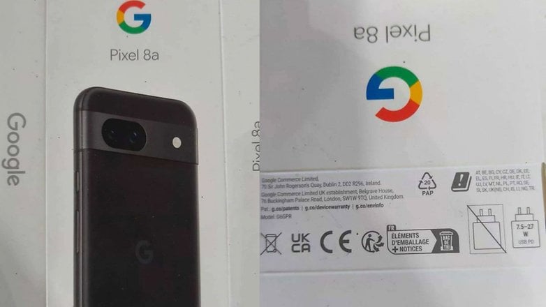 Google's Pixel 8a retail box