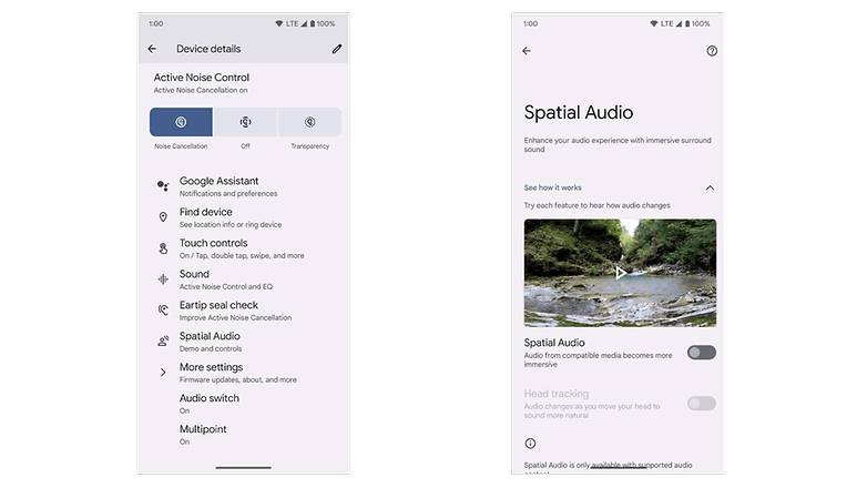 Tetapan Audio Spatial dan Penjejakan Kepala baharu Google