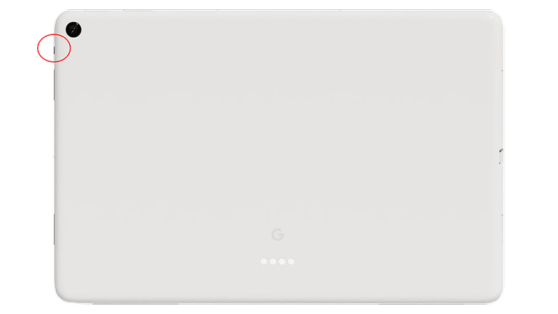 Google Pixel Tablet with privacy switch