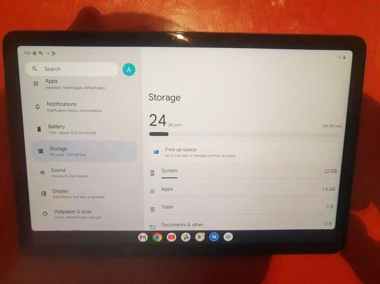 Google Pixel Tablet system features