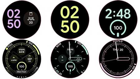 New Google Pixel Watch 2 Watch Faces and Dynamic Theme Surface