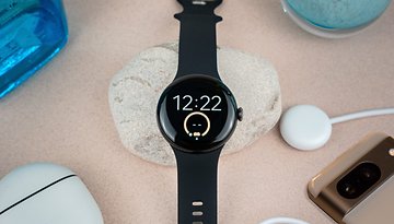 Google Pixel Watch 2 on a charging puck