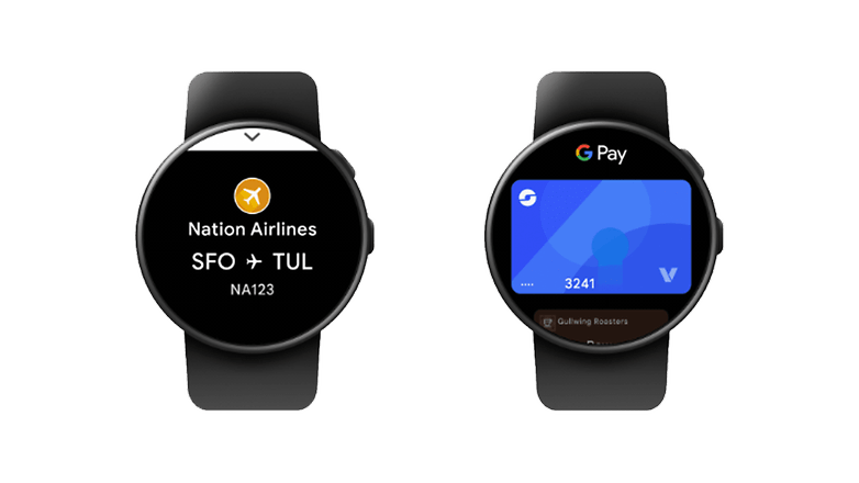 Google Wallet features on Wear OS