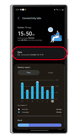 Dold Wi-Fi-meny på Samsung Galaxy