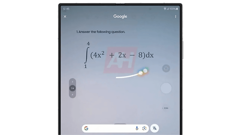 Homework with Circle to Search on the Samsung Galaxy Z Fold 6