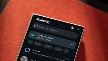 WhatsApp on a Samsung Galaxy Z Fold 6