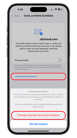 How to change the username of your iCloud email address