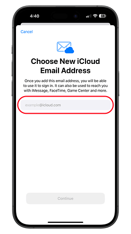 How to change the username of your iCloud email address