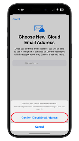 How to change the username of your iCloud email address