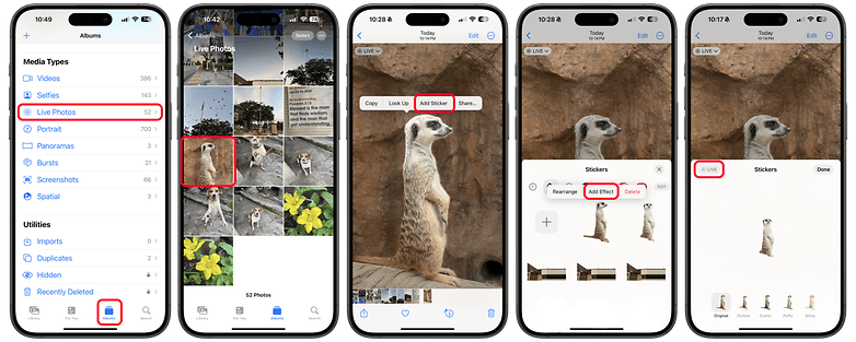How to create live or animated stickers from live photos on iPhones