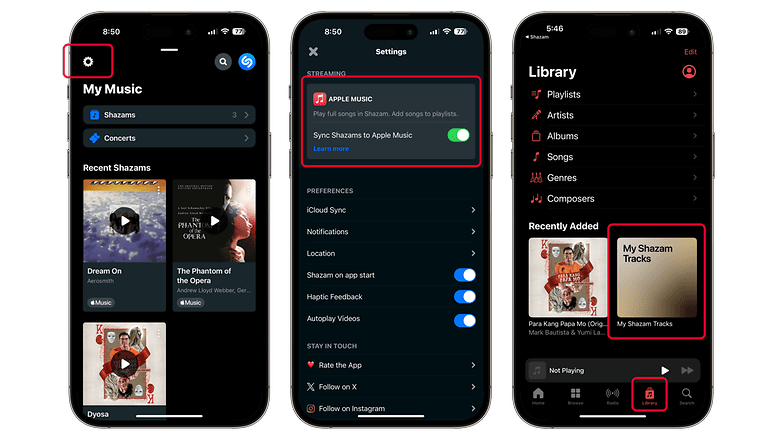 Comment ajouter les morceaux reconnus à Apple Music