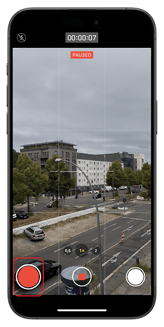 Comment utiliser la fonction de pause vidéo de l'appareil photo sur iPhone