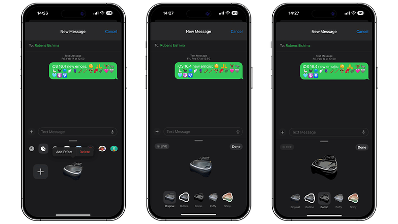 Live Stickers unter iOS 17