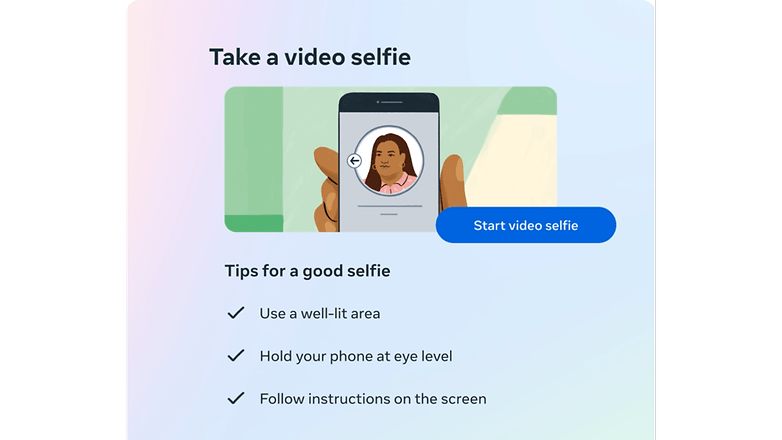 Meta's new video selfie recovery to recover lost Facebook or Instagram account or password